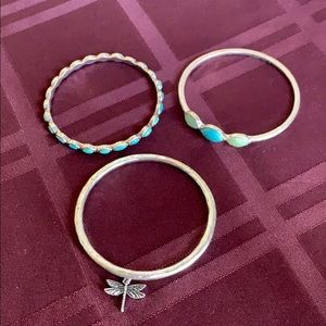 Pretty bangle set with firefly